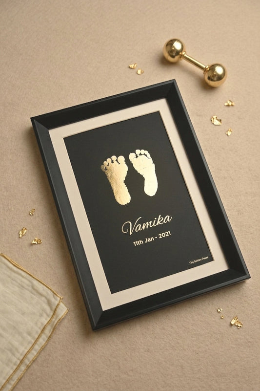 Kids Golden Imprints - Black Background