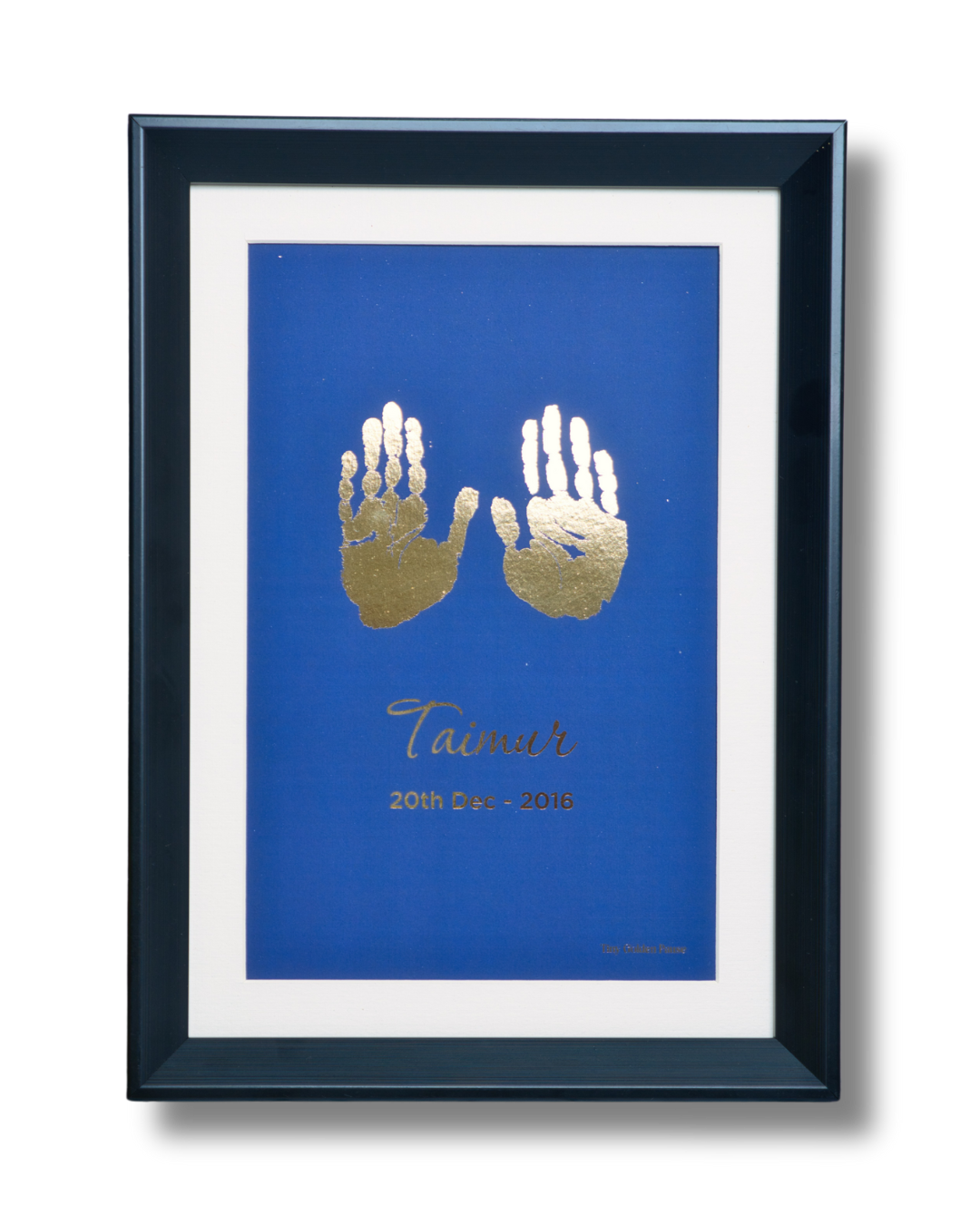 Kids Golden Imprints - Blue Background