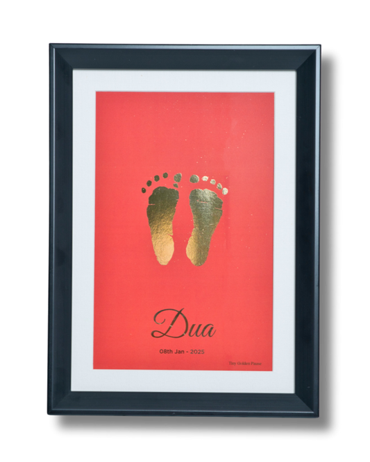 Kids Golden Imprints - Red Background