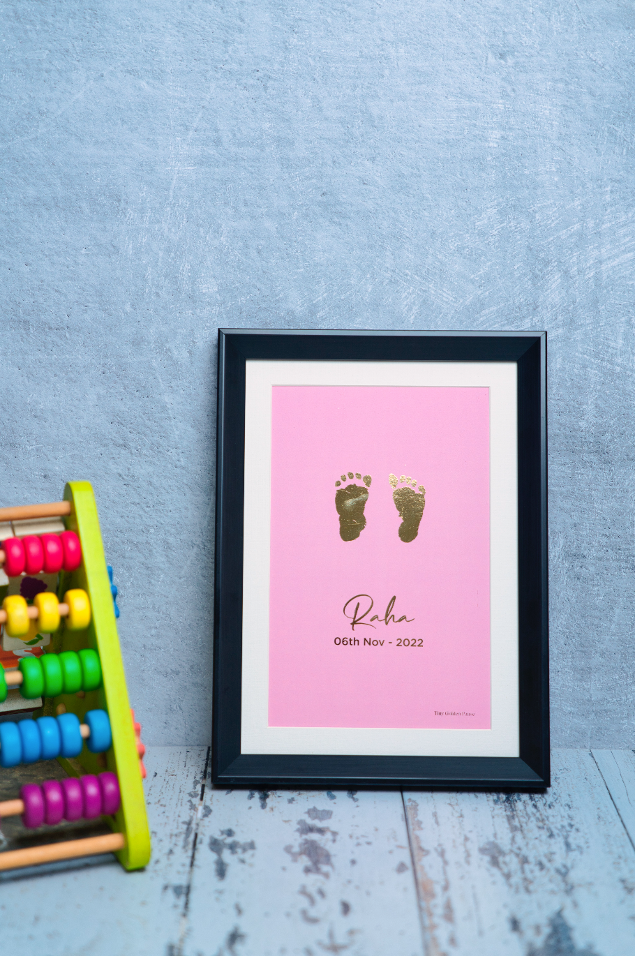 Kids Golden Imprints - Pink Background