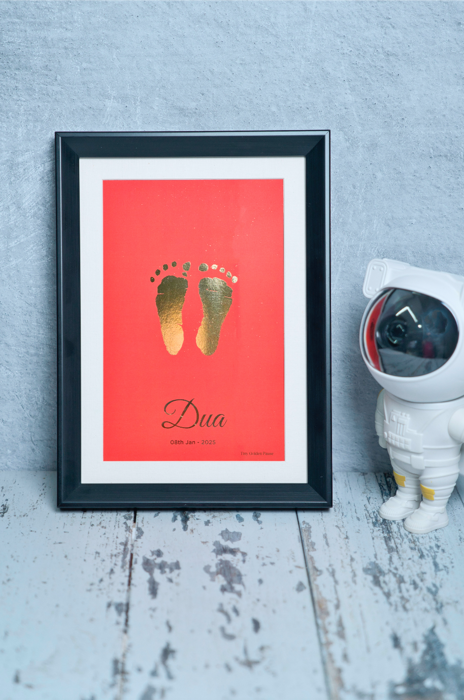 Kids Golden Imprints - Red Background