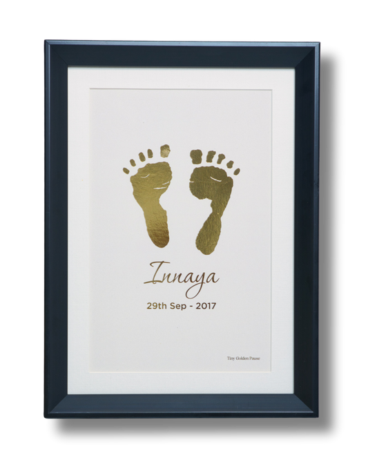 Kids Golden Imprints - Peach Background